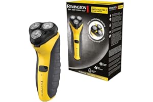 Remington Virtually Indestructible Men's Electric Shaver (Cordless, Wet & Dry, Rotary Shaver, Pop-up Detail Trimmer, 3-Day Stubble Styler Guard, USB Charging, 60-Minute Usage, 4-Hour Charge) PR1855