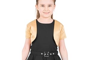BlackButterfly Enfants Satin Manche Courte Boléro Filles