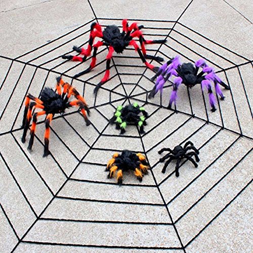 HAPPYQUDA Large Black Spider Halloween Decoration Haunted House Prop Indoor Outdoor Wide 30/75/125cm reviews HAPPYQUDA Large Black Spider Halloween Decoration Haunted House Prop Indoor Outdoor Wide 30/75/125cm