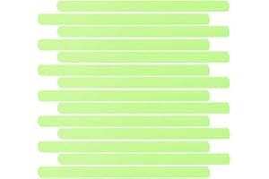 Garneck 24pcs Non-skid Stair Floor Grips Glow in the Dark Stair Treads Tape Luminous PEVA Strip Warning Security Tapes