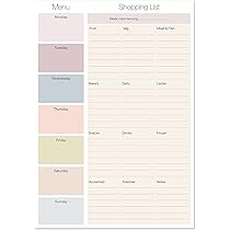 Visual Grocery List Magnet Pad For Fridge - Shopping List Magnetic Note Pad For Fridge - 6 X 9 50 Sheets Meal Planner To Do List Notepad Weekly Planner Menu Memo Pad Gifts For Mom Kids - View #2
