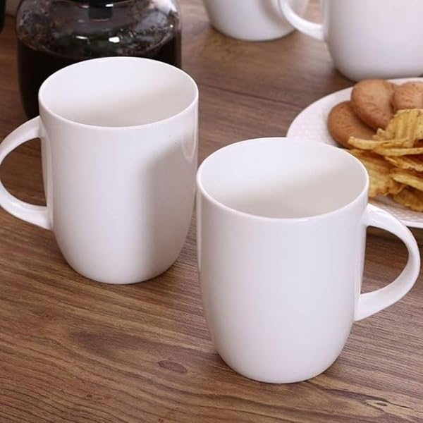 Olympia Athena Crockery Mugs 10oz / 280ml (Pack Of 12), White Vitrified Porcelain, Shock And Chip Resistant, Stackable, Chip Resistant, Microwave - View #10