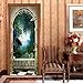 Produktbild ksufnjerls Geheimnisvolle Garten Pilz 3D Tür Aufkleber Bögen Balkon Restaurant Bar Cafe Home Decoration Paste Gute Qualität Drop Shipping 77x200cm