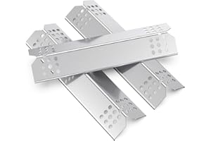 GARDENZ 97371 37 cm Flavorizer Bar,Piezas de Repuesto para mayoría de Las Parrillas,Piezas de Repuesto para Char-Broil,Accesorios de Placa de Calentamient Piezas de Repuesto (Acero Inoxidable, 3 Piezas)