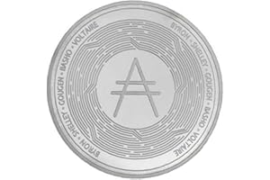 TOSSPER Cardano Crypto Coin Cryptocurrency Collectible Coin Silver Iota Coin Bitcoin Art Collection Físico Oro Moneda Conmemorativa