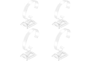 AIPAIDE Espositore per Orologi da 4 Pezzi Espositore per Orologi da Polso con Cinturino Trasparente Organizzatore per Espositore per Negozio di Articoli per la Casa (Dimensioni Grandi e Piccole)