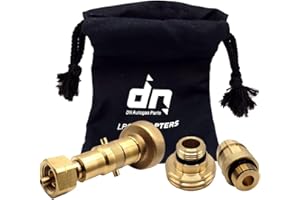 DN Autogas Parts LPG GPL Lot d'adaptateurs de recharge pour bouteille de gaz M22 pour toutes les régions européennes ACME Dish, Euro-ZZLE BAYONET avec sac