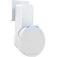 Maxonar Wall Mount, Space-saving Wall Mount Stand Speaker Holder, Integrated Cable Management, No Drilling Required, Compatible with Echo Pop and Google Nest Speakers, White