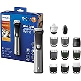 Philips Series 7000 12-in-1 All-In-One Trimmer, Ultimate Grooming Kit for Beard, Hair & Body with 12 Attachments, Including N