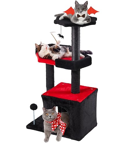 Gothic Cat Tree BEWISHOME 63in Larger Cat Tree Tower Gothic Cat
