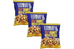 ‎NEEDFORSWEET Elephant Honey Mustard Pretzel Pieces - Dreierpack mit unwiderstehlichem Geschmack - 3x125g Box by Needforsweet