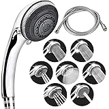 Shower Head and Hose-Lucksun 7 Mode Settings Large Luxury Shower Heads,with Handheld Spray High Pressure Shower Head and Hose