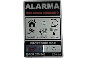 EWIG NO PARECE REAL, LO ES. Cartel profesional Especial piso Cartel disuasorio Alarma SUPER CALIDAD ESPEJO realizado en PS flexible, 10x15cm.