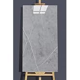 Promosyonca Panel Mermer Desen, 60x30 cm, 5 Adet (Gri)