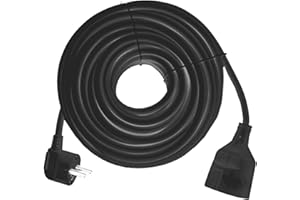 Silver Electronics 9225 Prolongador Manguera, Negro, 5 metros