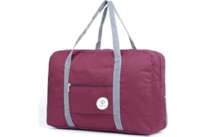 Narwey Handgepäck Tasche für Flugzeug 55x40x20cm/45x36x20cm Faltbare Reisetasche Overnight Weekend Damen Handgepäck Sporttasche Koffer 25L