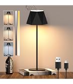 VIWAVE Lampada Da Tavolo Senza Fili Ricaricabile 5200mAh - Luce Calda E RGB, Altezza Regolabile, IP54 Impermeabile