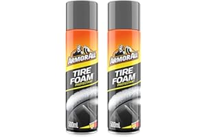AXPOWER INSPIRATIONAL TECHNOLOGY EMPOWERING PEOPLE Armor All Tire Foam Spray 500ml – Pack of 2 | Cleans, Shines & Protects Tires in One Step | Easy-to-Use Tire Cleaner & Shine Spray