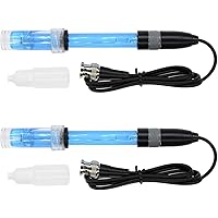 PH-Elektroden-Sensor, BNC-Stecker für Aquarium, Hydrokultur, pH-Messgerät, 0–14 pH, Elektroden-Sonde, BNC-Stecker…