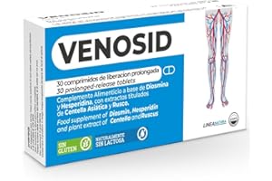 AGIPS FARMACEUTICI DIOSMINE y HESPERIDINA 400 mg Venosid Suplemento para la Microcirculación 30 Comprimidos para la Microcirculación Plexo Piernas Varices Piernas hinchadas Capilares rotos Venosid Agips
