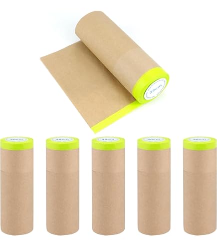 Lot De 2 Rouleaux De Papier De Masquage Pratique Pour Pulvérisation