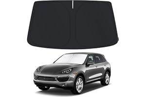 ‎D-LUMINA D-Lumina Windschutzscheiben-Sonnenschutz für P.orsche Ca-yenne 2011-2017 Zubehör, Sonnenschutz Für die Frontscheibe, Auto-Windschutzscheiben-Schutzschutz Gegen UV-Strahlen, Faltbar und Tragbar