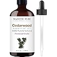 MAJESTIC PURE Cedarwood Essential Oil | 100% Pure and Natural Oil | Premium Grade Essential Oils for Hair Care, Home Diffusers, Skin, Aromatherapy, Massage and Humidifiers | 4 Fl Oz