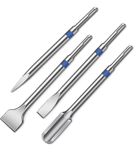 WERHE Flügelmeißel SDS Plus 60 x 250 mm – Kanalmeißel für Bohrhammer – Hohlmeißel zum Stemmen von Kabelkanälen in Ziegel und Beton