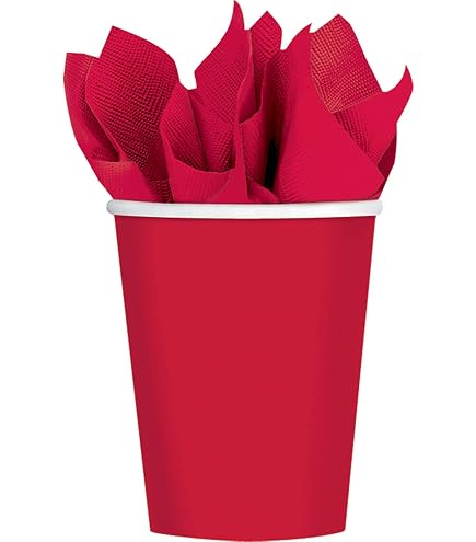 Amscan Pappbecher Weiß, 8 Stück, 266 Ml – Perfekt Für Party & Garten