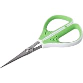 WEDO 975411 Comfortline 11 Silhouette Scissors, 4 cm, Special Cut Stainless Steel, Soft Grip, Apple Green/White