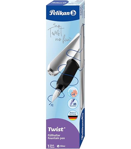 Online Bachelor Ice Füllfederhalter – Schwarz, M-Spitze, Soft Touch Oberfläche