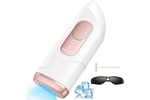 BLISSKY Épilateur Lumière Pulsée avec Fonction de Refroidissement, Épilateur Laser IPL pour Femmes et Hommes, Flashs illimités, 5 Niveaux D'énergie, Épilation Lumière Pulsée pour Bikini Line Aisselles Jambes