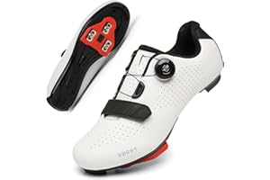 JEVRITE Women Cycling Shoes Road Bike Riding Shoes SPD Indoor Outdoor Cycling Shoes with Look Delta Cleats