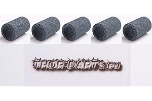 THOR-DARTS.eu Thor – Pietre abrasive per punte in metallo, rotonde Dart Point Spitzer Darts Sharpener pietra abrasiva per freccette in acciaio – punte in acciaio
