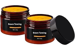 JOKBEN 2pcs Sunbed Tanning Accelerator,50g Intensive Tanning Luxe Gel, Premium Tanning Gel Sunbed Cream, Natural Ingredients Carrot Oil Tanning Cream for Sunbeds&Outdoor