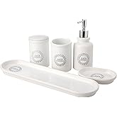 BARNES 5'Lİ KUTULU BANYO SETİ BEYAZ