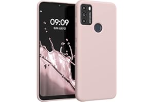 kwmobile Carcasa Compatible con Motorola Moto G50 Funda - Case TPU y Silicona antigolpes - Apto Carga inalámbrica - Rosa Palo