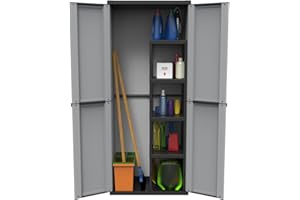 Salone-negozio-online Armadio in Resina Terry J-Line 368 CM.68X37X164H con PORTASCOPE