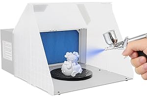 FUNYSF Tragbare Lackierkabine Mini-Absaugsystem Lackierkabine Farbkasten Tragbare Lackierkabine Farbnebel-Absaugsystem Beleuchtung Absaugung Filtration