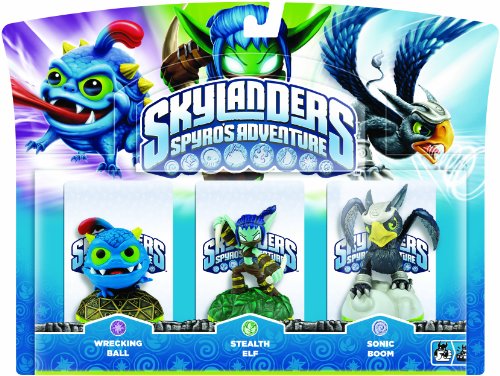 Preisvergleich Produktbild Skylanders - Triple Pack D: Stealth Elf, Wrecking Ball, Sonic Boom