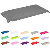 100% Cotton Pillowcases, All Sizes, Very Soft Touch, for All Beds, Made in Portugal, Outer Cover (150 cm, Dark Grey)