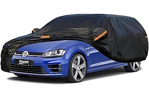 ‎KAYME Kayme Kombi Autoplane Wasserdicht Atmungsaktiv für VW Golf Variant Alltrack (2007-2025), 7 Schichten Vollgarage Autoabdeckung für Regen Sonne Staub Schutz, Autoabdeckung mit Reflektierenden Streifen.