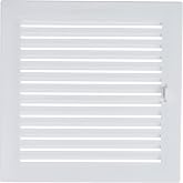 Anzapack 814331S - Ventilation Grille with Closure, 23 x 23 cm, White Plastic
