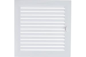 Anzapack 814331S - Rejilla Con Cierre para hueco, Dimensiones internas: 20 x 20 cm, Plastico Blanco, 1 unidad