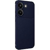 Coverzone Xiaomi Poco X8 Pro ile Uyumlu Silikon Kılıf Kamera Korumalı Karbon TPU Brimstone Ultra Slim Fit Delux Lacivert