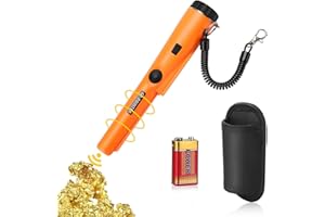 LIBERSHINE Pinpointer Metal Detector IP66 Impermeabile Pinpointer Portatile Pointer Palmare 360°Scan con Allarme Vibrazione Metal Detector Sensibile Localizzatore GP Puntatore di Metallo per Caccia di Oro Tesoro