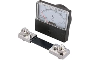 Baomain DH-670 DC 100A Analog Amp Panel Meter Current Ammeter with 75mV Shunt