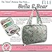 Makeup Bag By Bella & Bear, The "Glam" Make up Bag Features 4 Clear Zipped Pockets And A Handy Hook For Ease of Hanging. Makes A Great Xmas Gift Idea For Her