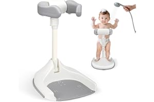 NASTOPEE Baby Shower Stand Bath,Support Baignoire Bébé,Support Debout De La Douche De Bébé Antidérapante,Réglable En Hauteur,Support De Douche Pour Les Tout-Petits De 8 À 36 Mois