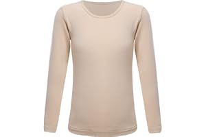 Fldy Kids Thermal Baselayer Top Unisex Boys Girls Long Johns Long Sleeve Shirts T Shirt Tops Winter Warm Underwear